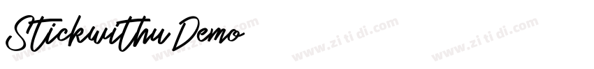 Stickwithu Demo字体转换